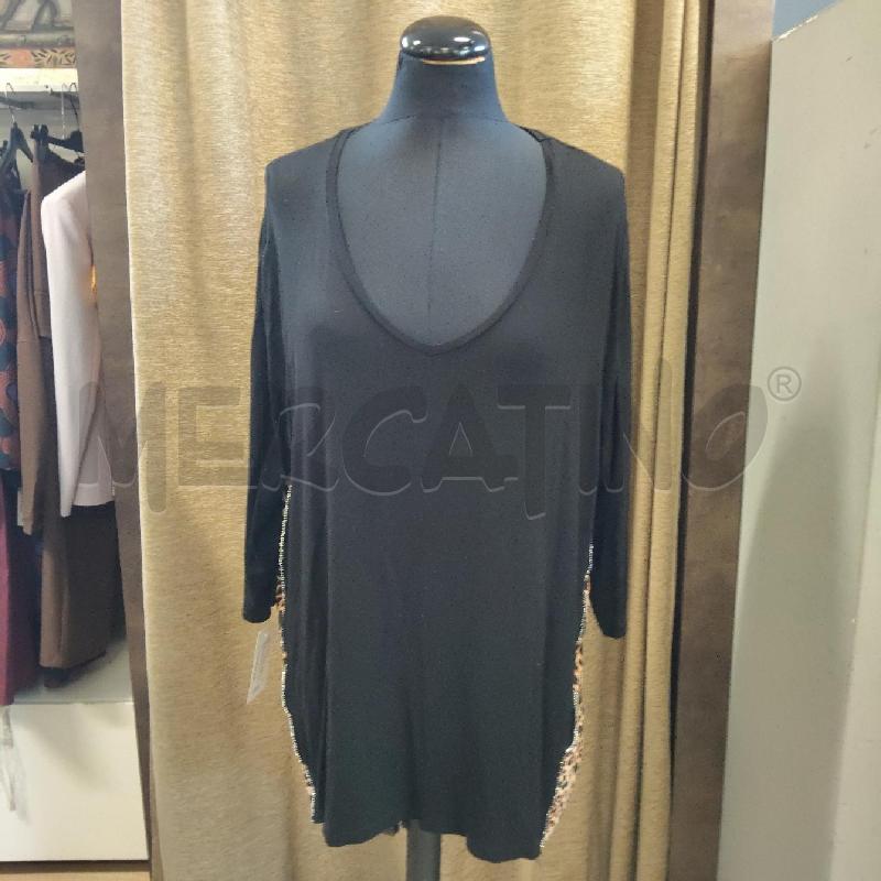 MAGLIA DONNA FIORELLA RUBINO MACULATA NERA | Mercatino dell'Usato Domodossola 1