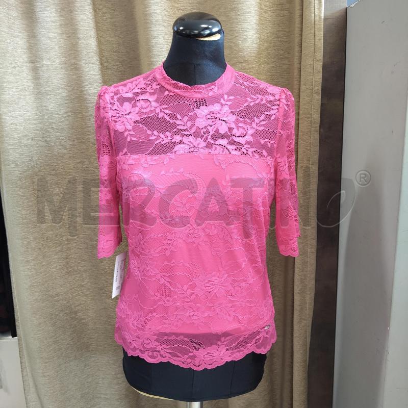MAGLIA DONNA GUESS FUCSIA PIZZO  | Mercatino dell'Usato Domodossola 1