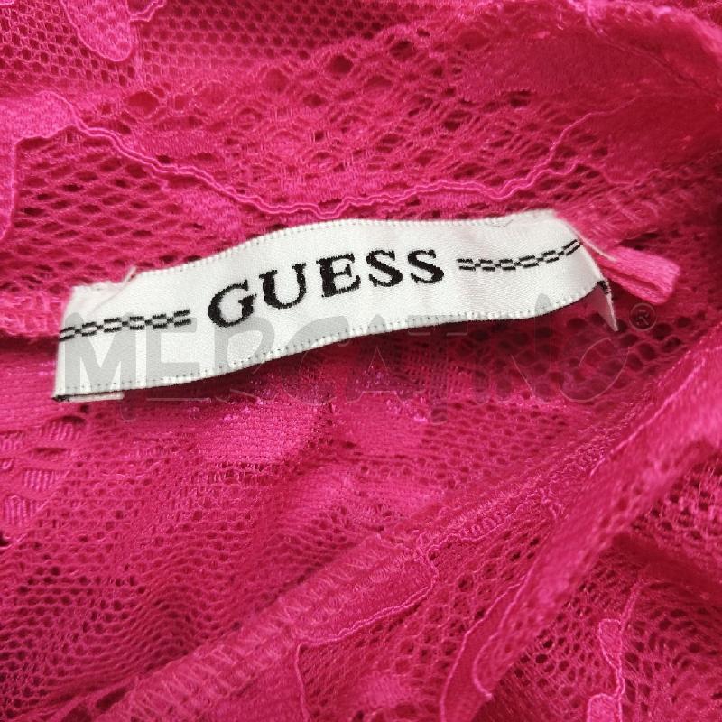 MAGLIA DONNA GUESS FUCSIA PIZZO  | Mercatino dell'Usato Domodossola 3