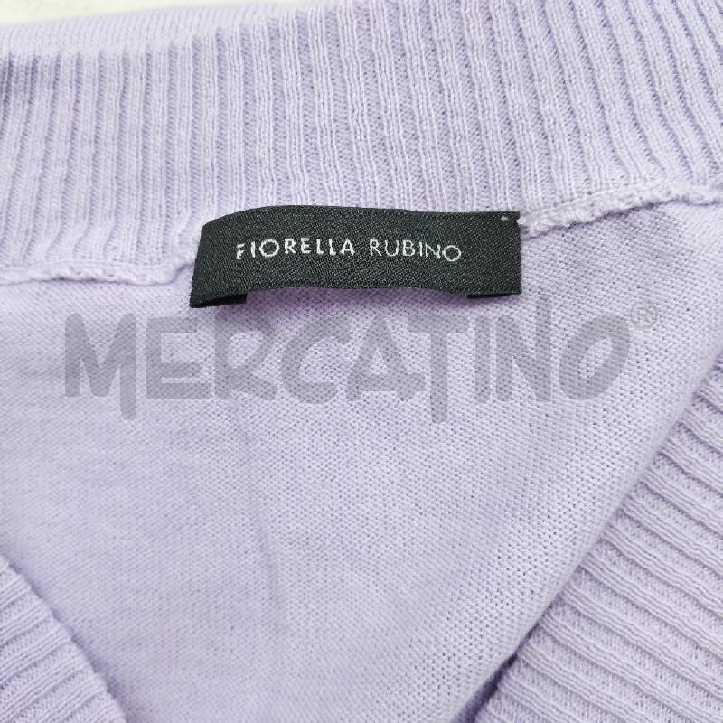 MAGLIA DONNA LILLA FIORI STRASS SCOLLO V FIORELLA RUBINO | Mercatino dell'Usato Domodossola 4