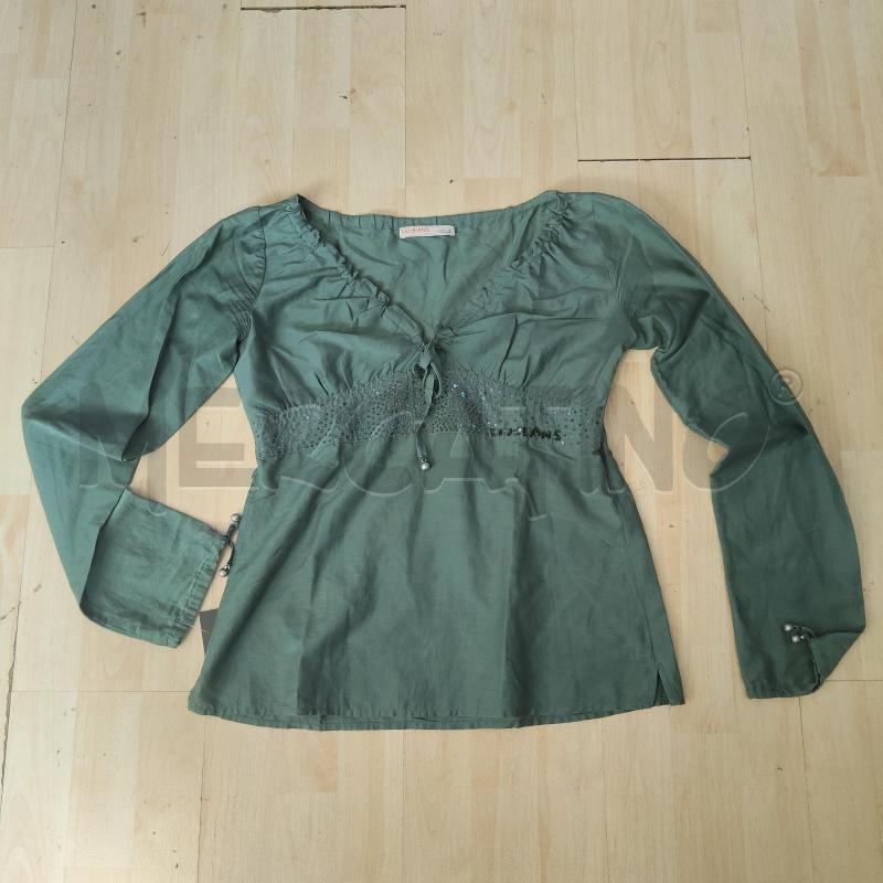 MAGLIA DONNA LIU JO VERDE LACCIO BRILLANTINO  | Mercatino dell'Usato Domodossola 1