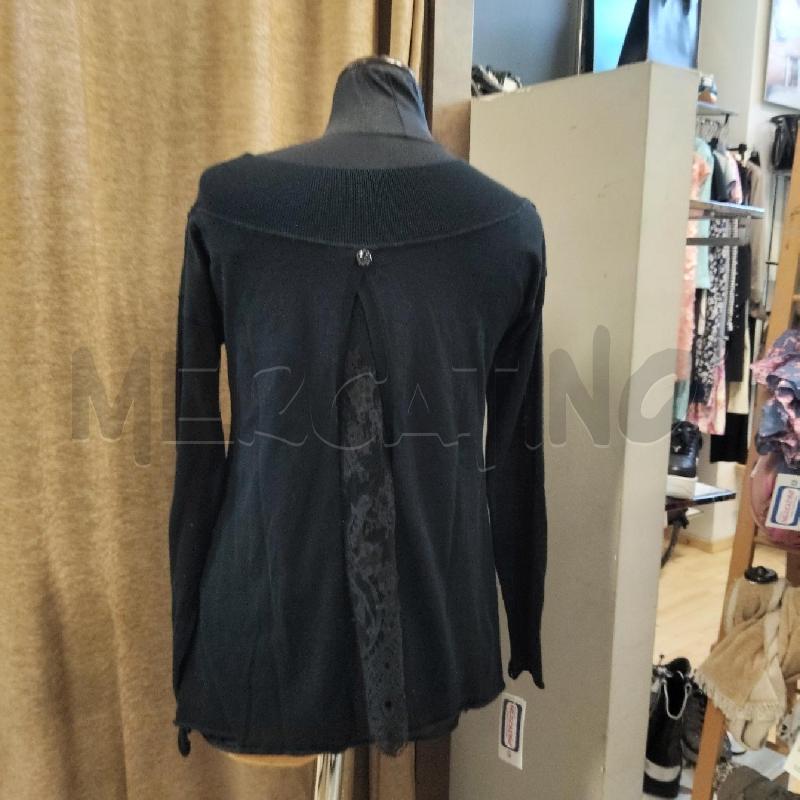 MAGLIA DONNA NERA PARTE PIZZO SCHIENA TWIN SET | Mercatino dell'Usato Domodossola 2