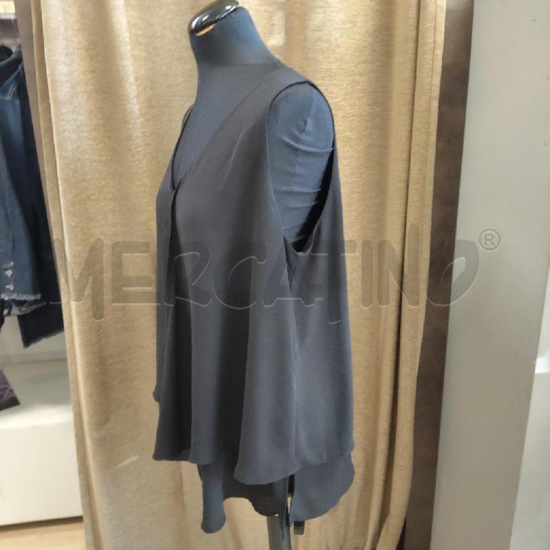 MAGLIA DONNA NERA SMANICATA FIORELLA RUBINO  | Mercatino dell'Usato Domodossola 2