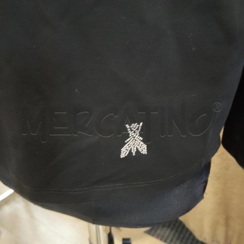MAGLIA DONNA PATRIZIA PEPE NERA 3TRASPARENTE DIETRO | Mercatino dell'Usato Domodossola 2
