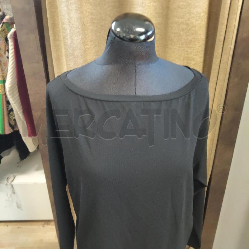 MAGLIA DONNA PATRIZIA PEPE NERA 3TRASPARENTE DIETRO | Mercatino dell'Usato Domodossola 3