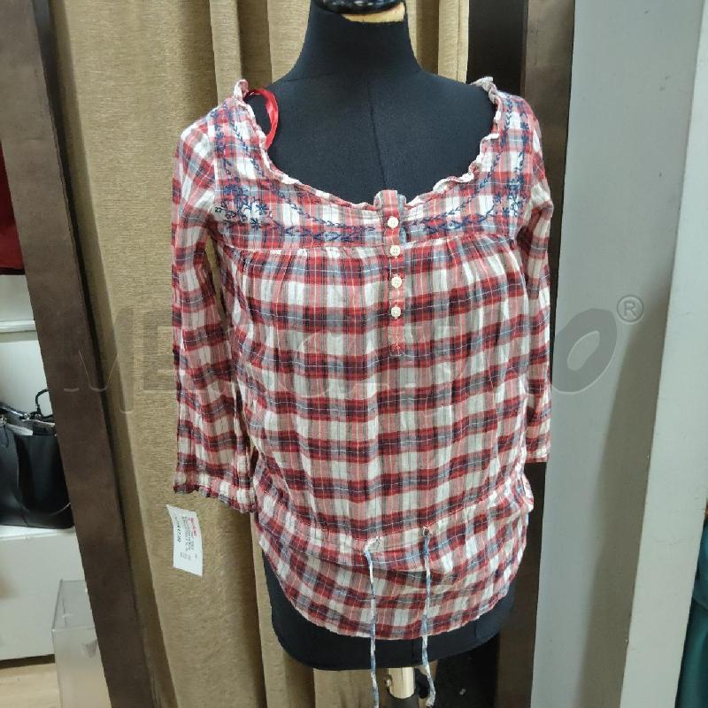 MAGLIA DONNA PATRIZIA PEPE SCOZZESE ROSSA BLU  | Mercatino dell'Usato Domodossola 1