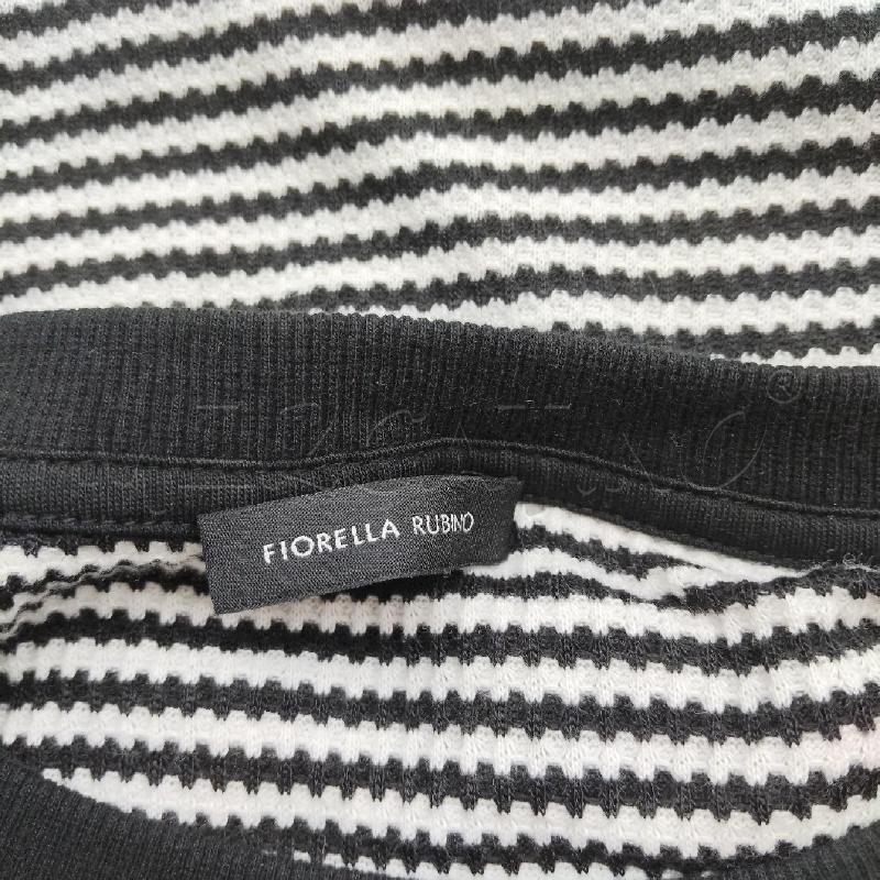 MAGLIA DONNA RIGHE NERE BIANCHE LIVE FREE FIORELLA RUBINO | Mercatino dell'Usato Domodossola 4