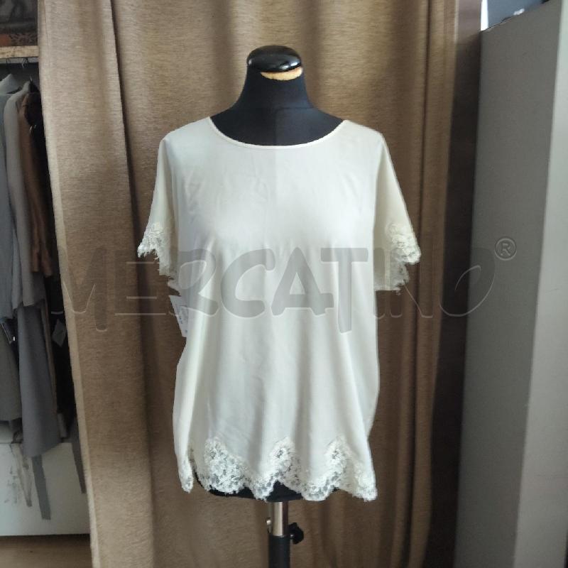 MAGLIA DONNA TWIN SET BEIGE PIZZO MAICHE  | Mercatino dell'Usato Domodossola 1