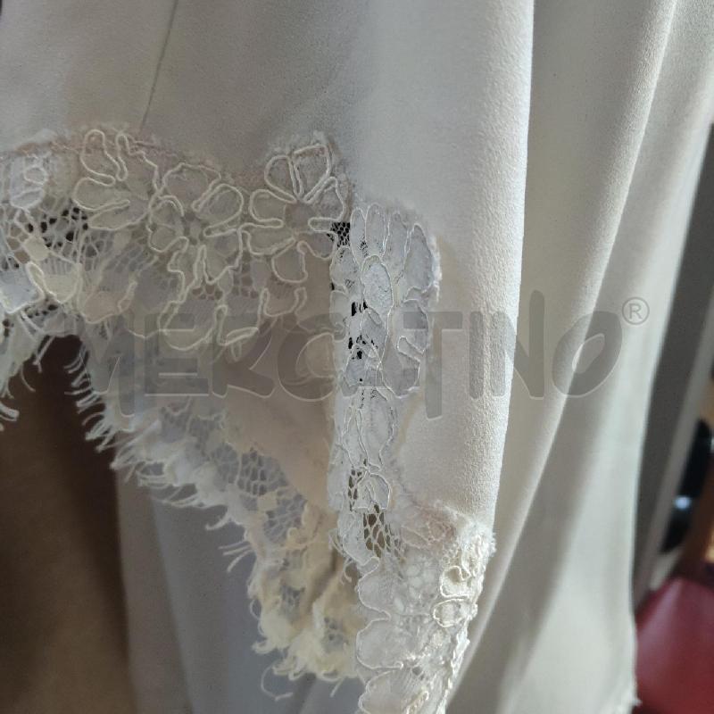 MAGLIA DONNA TWIN SET BEIGE PIZZO MAICHE  | Mercatino dell'Usato Domodossola 4