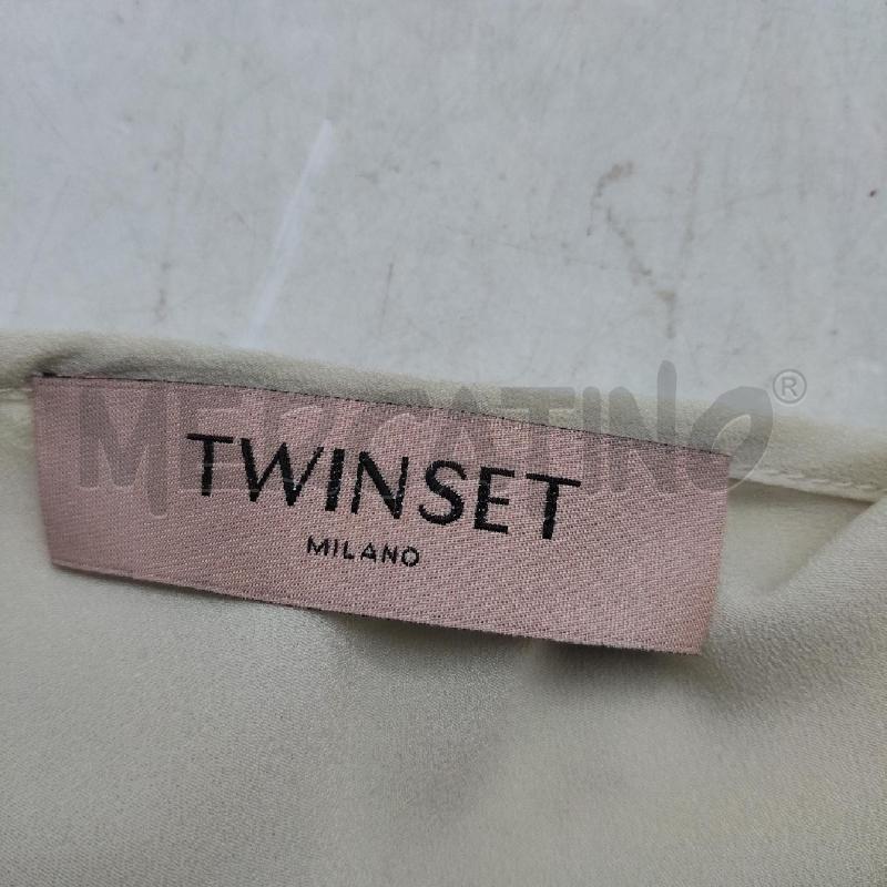 MAGLIA DONNA TWIN SET BEIGE PIZZO MAICHE  | Mercatino dell'Usato Domodossola 5