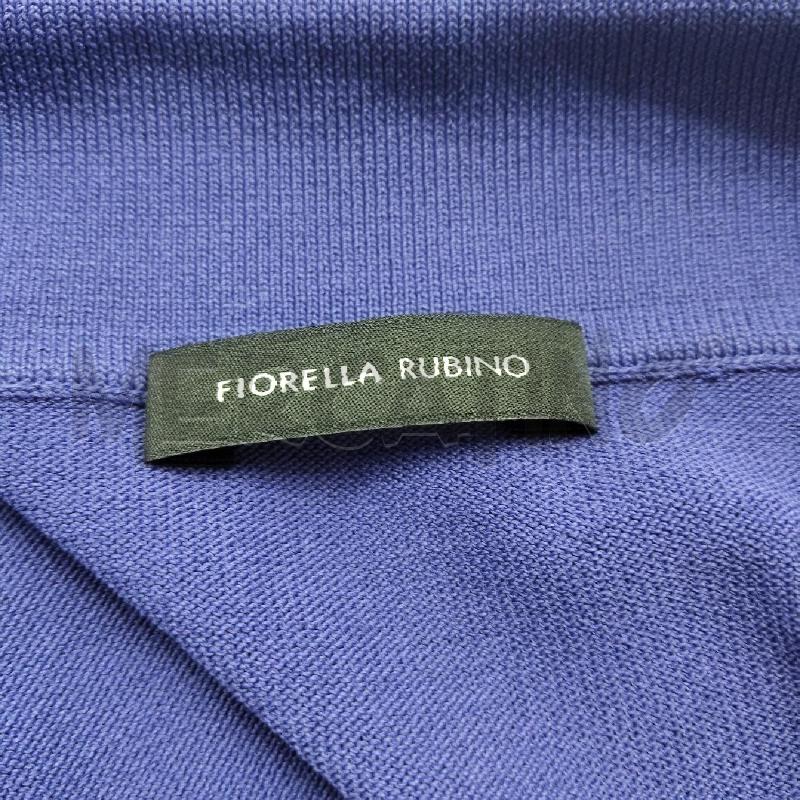 MAGLIA DONNA VIOLA FIORELLA RUBINO M.C. SCOLLO V | Mercatino dell'Usato Domodossola 3