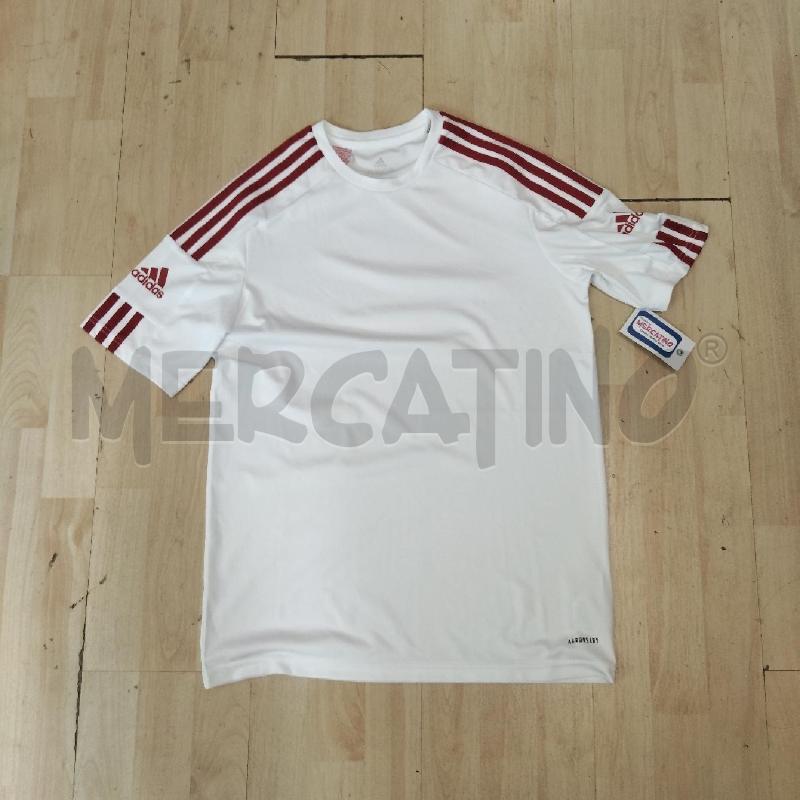 MAGLIA UOMO ASDIDAS BIACA STRISCIA ROSSA 15/16 | Mercatino dell'Usato Domodossola 1