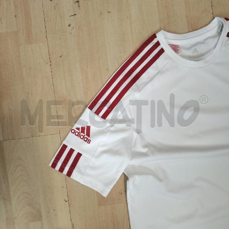 MAGLIA UOMO ASDIDAS BIACA STRISCIA ROSSA 15/16 | Mercatino dell'Usato Domodossola 2