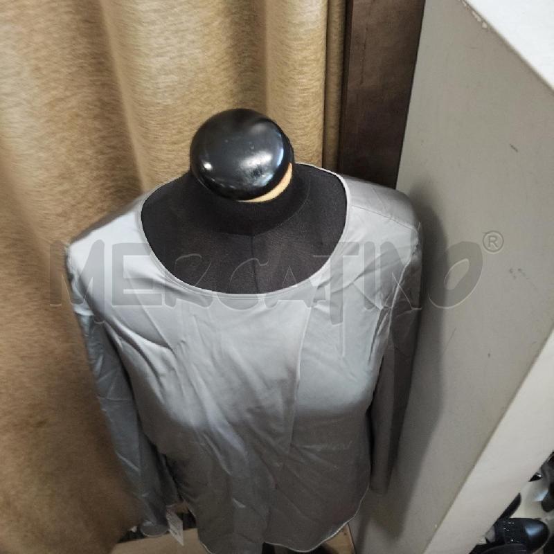 MAGLIETTA DONNA M.L. GRIGIA SETA BOTTONE DIETRO ARMANI  | Mercatino dell'Usato Domodossola 2