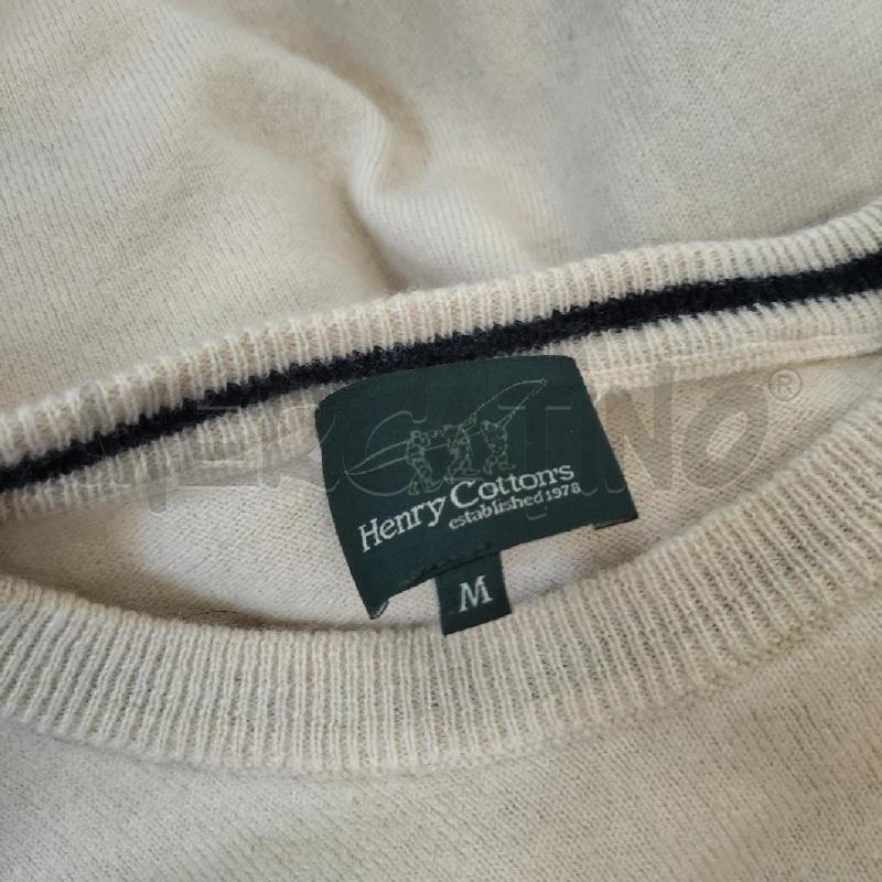 MAGLIONE UOMO HENRY COTTON BEIGE  | Mercatino dell'Usato Domodossola 3