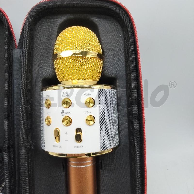MICROFONO PER KARAOKE DORATO | Mercatino dell'Usato Domodossola 2
