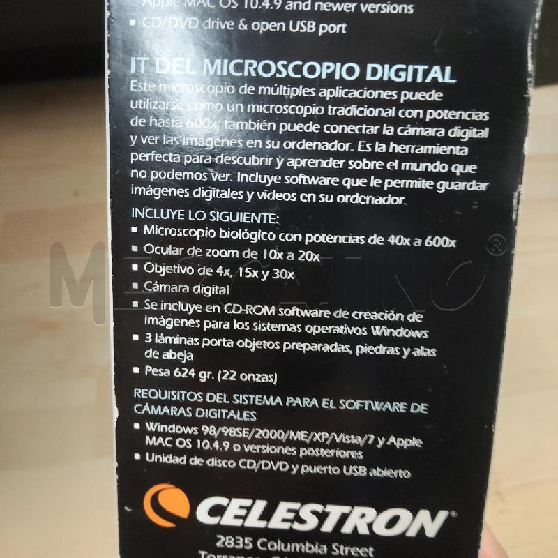 MICROSCOPIO DIGITAL MICROSCOPE KIT CELESTRON | Mercatino dell'Usato Domodossola 3