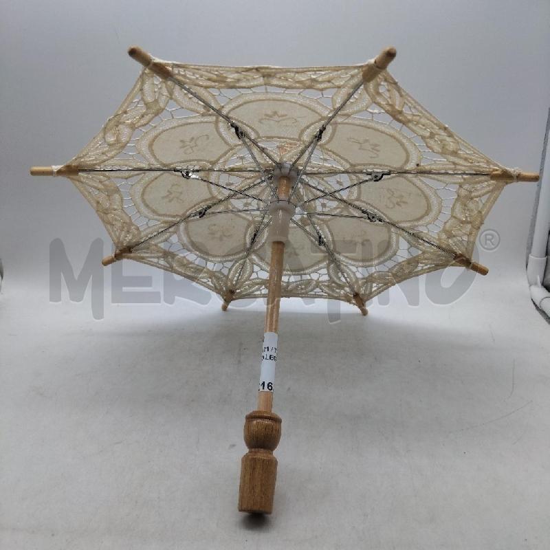 OMBRELLINO LEGNO PIZZO ECRU  | Mercatino dell'Usato Domodossola 2