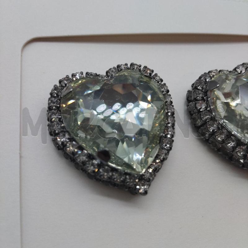 ORECCHINI CUORE BRILLANTINI ZARA CONFEZIONE | Mercatino dell'Usato Domodossola 3