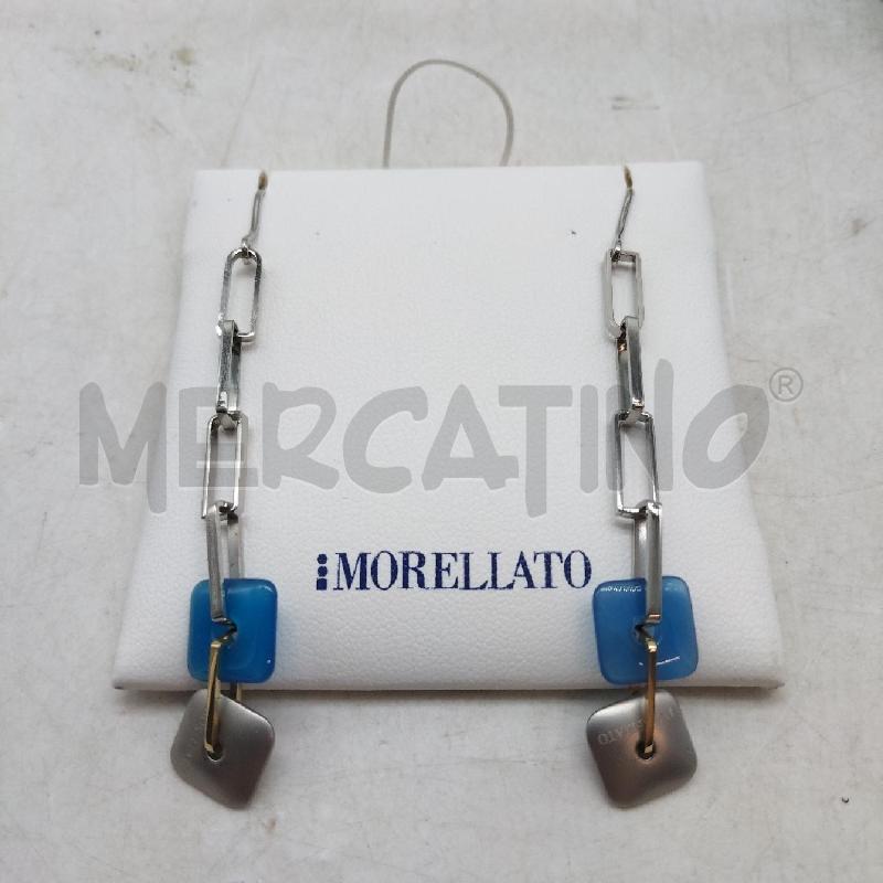 ORECCHINI MORELLATO COLLEZIONE CHAKRA CIONDOLI ACCIAIO E AZZURRO | Mercatino dell'Usato Domodossola 2
