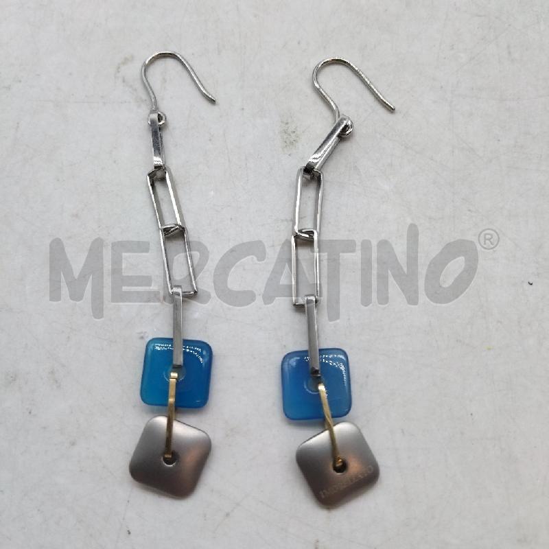 ORECCHINI MORELLATO COLLEZIONE CHAKRA CIONDOLI ACCIAIO E AZZURRO | Mercatino dell'Usato Domodossola 3