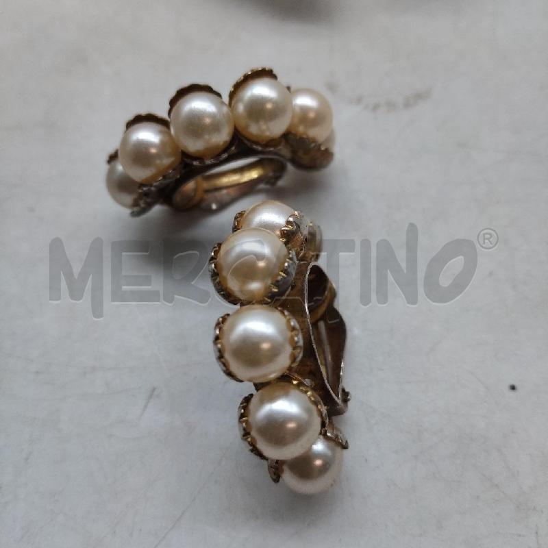 ORECCHINI VINTAGE CLIP PERLINE | Mercatino dell'Usato Domodossola 1