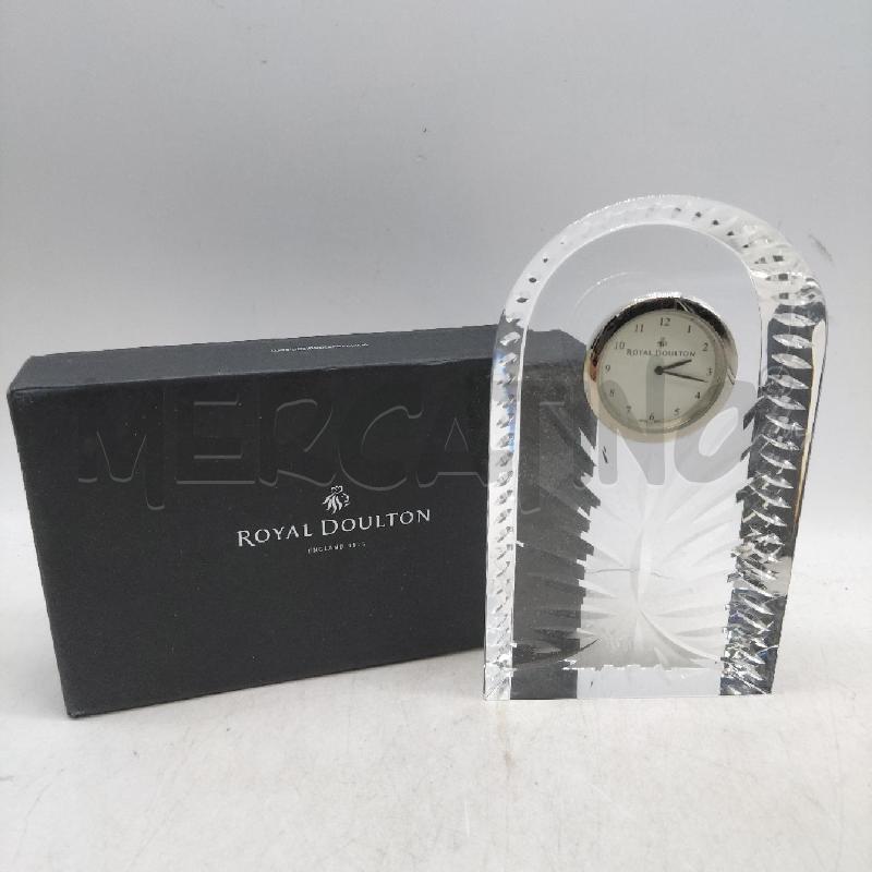 OROLOGIO DA TAVOLO CRISTALLO ROYAL DOULTON | Mercatino dell'Usato Domodossola 1