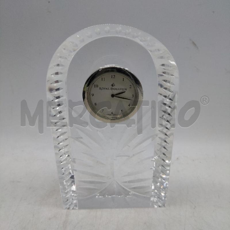 OROLOGIO DA TAVOLO CRISTALLO ROYAL DOULTON | Mercatino dell'Usato Domodossola 2