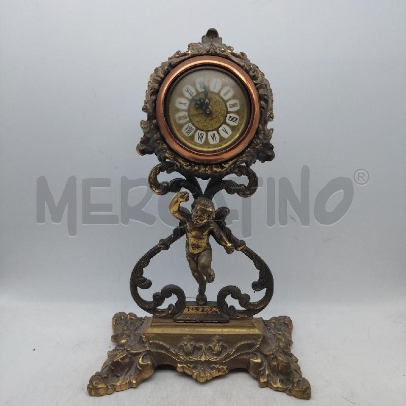 OROLOGIO DA TAVOLO OTTONE PUTTO  | Mercatino dell'Usato Domodossola 1