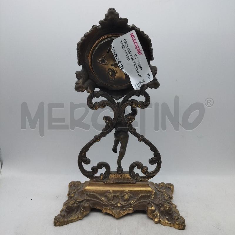 OROLOGIO DA TAVOLO OTTONE PUTTO  | Mercatino dell'Usato Domodossola 2