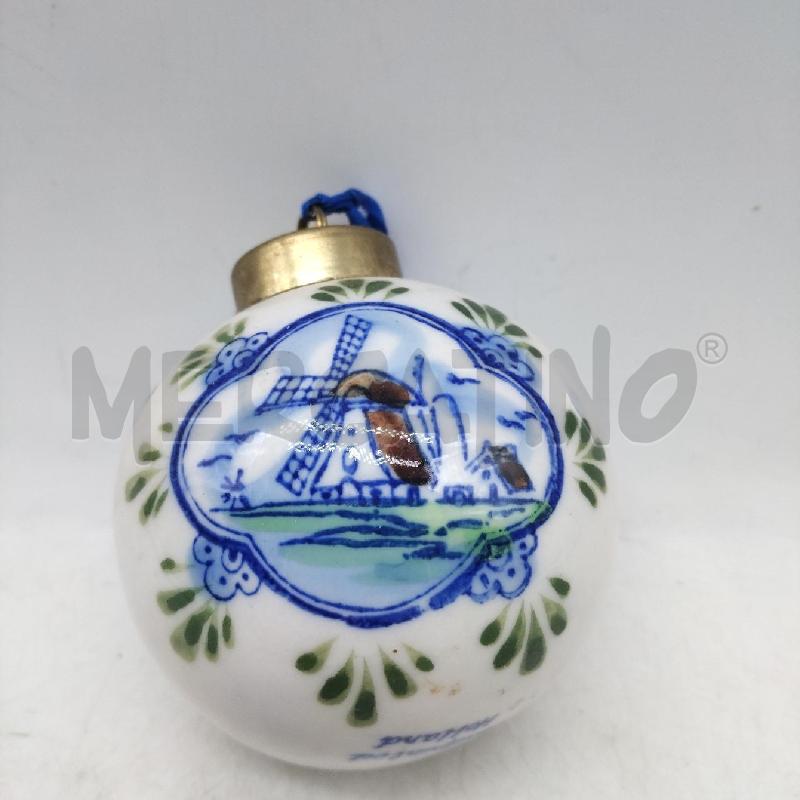 PALLINA NATALIZIA CERAMICA DELFTER HOLLAND | Mercatino dell'Usato Domodossola 1