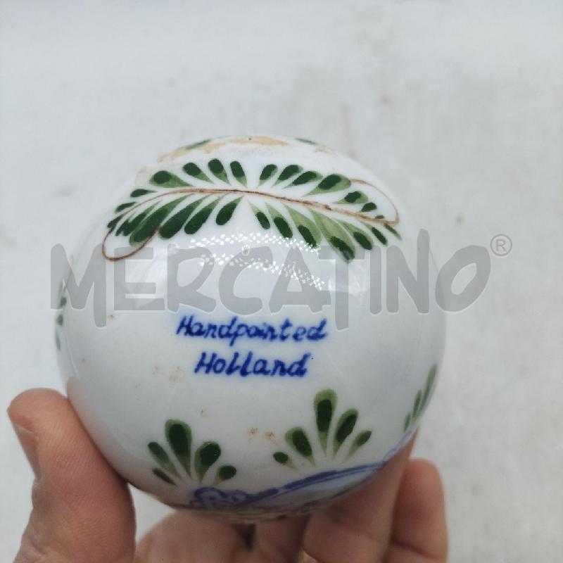 PALLINA NATALIZIA CERAMICA DELFTER HOLLAND | Mercatino dell'Usato Domodossola 2