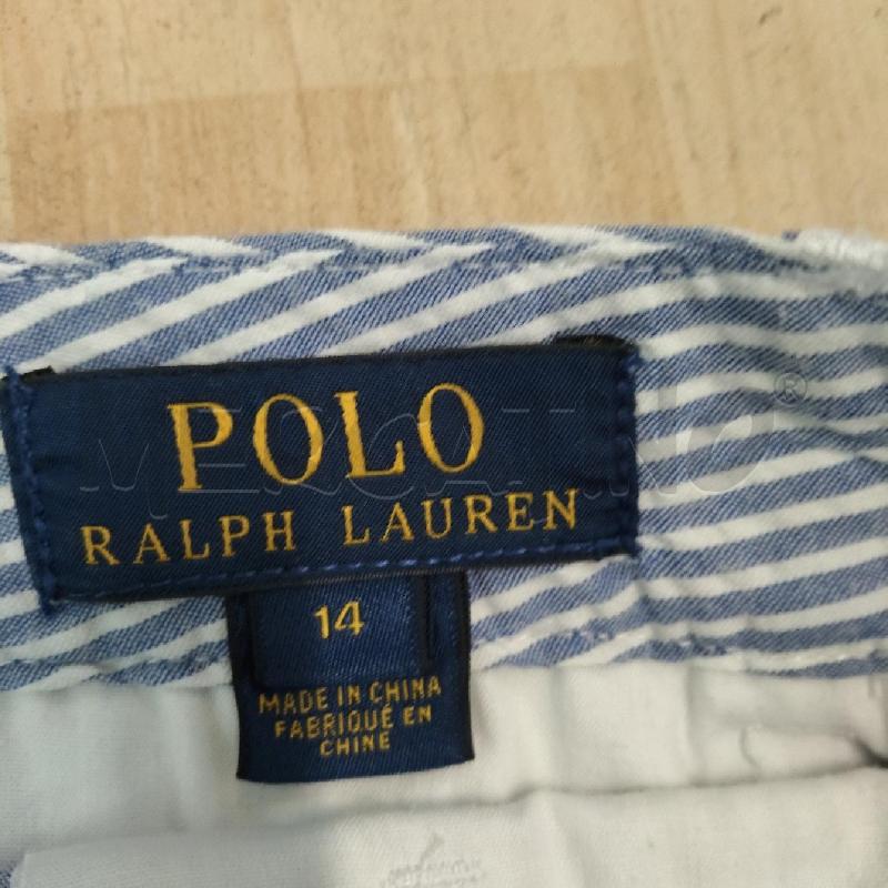 PANTALONCINO BAMBINO RIGATO BIANCO AZZURRO POLO  | Mercatino dell'Usato Domodossola 3