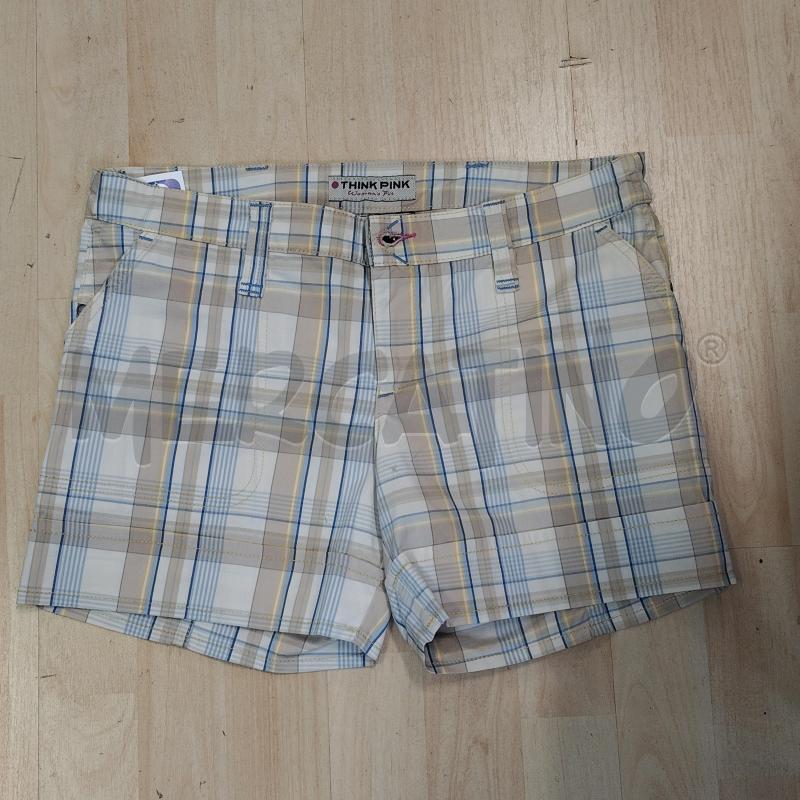 PANTALONCINO DONNA THINK PINKBEIGE AZZURRO  | Mercatino dell'Usato Domodossola 1