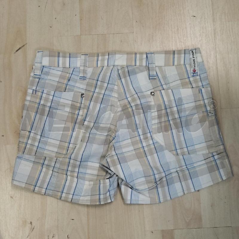 PANTALONCINO DONNA THINK PINKBEIGE AZZURRO  | Mercatino dell'Usato Domodossola 2