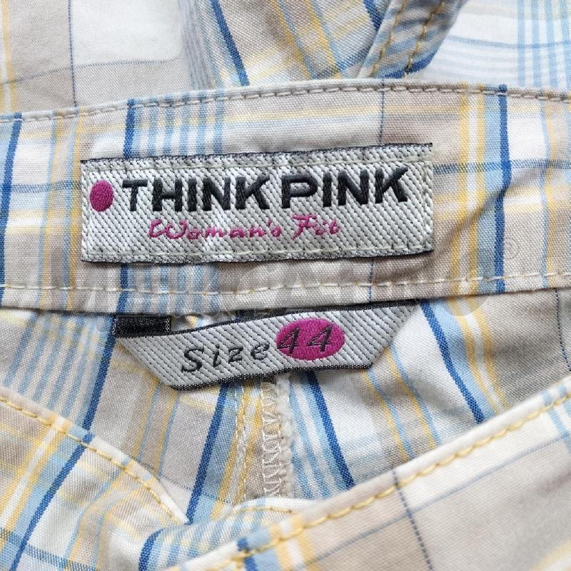 PANTALONCINO DONNA THINK PINKBEIGE AZZURRO  | Mercatino dell'Usato Domodossola 4