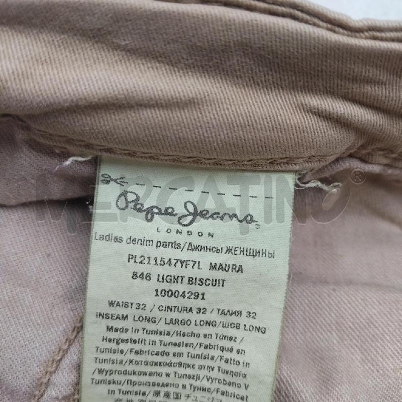 PANTALONE DONNA BEIGE CHINO SLIM PEPE JEANS | Mercatino dell'Usato Domodossola 4