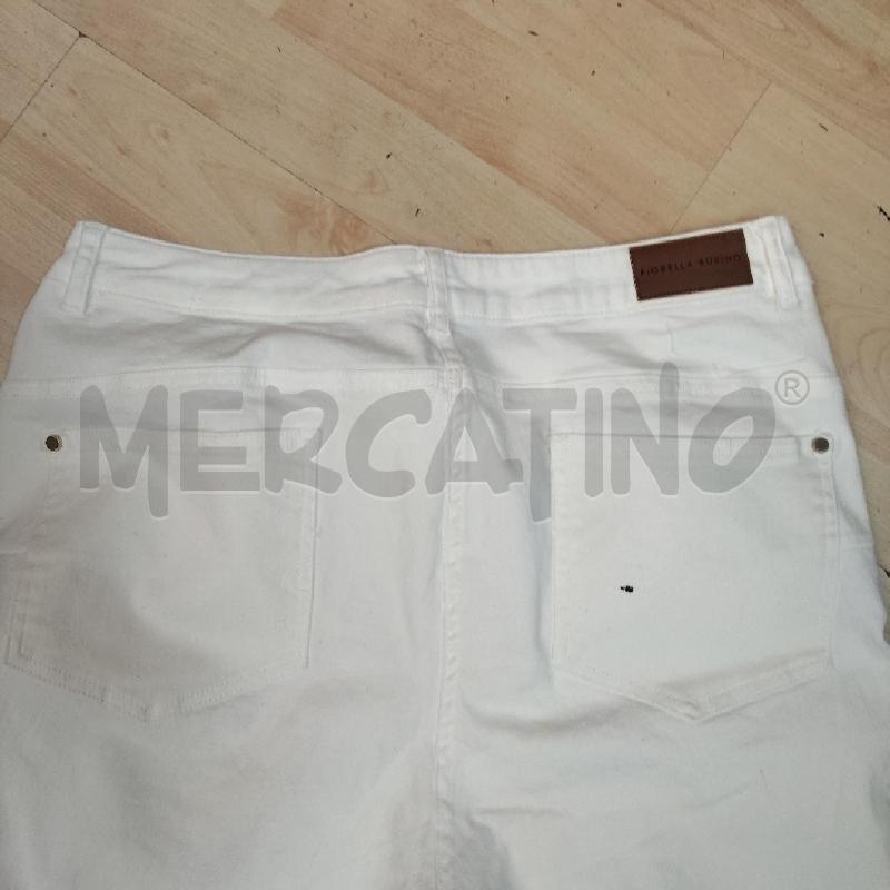 PANTALONE DONNA BIANCO FIORELLA RUBINO FIORE TRAFORATO | Mercatino dell'Usato Domodossola 4