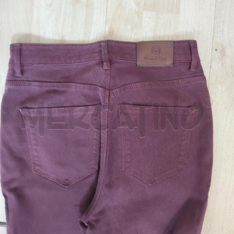 PANTALONE DONNA BURGUNDY MASSIMO DUTTI  | Mercatino dell'Usato Domodossola 4