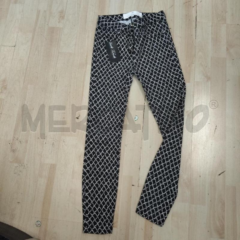 PANTALONE DONNA ELISABETTA FRANCHI BIANCO NERO 25 | Mercatino dell'Usato Domodossola 1