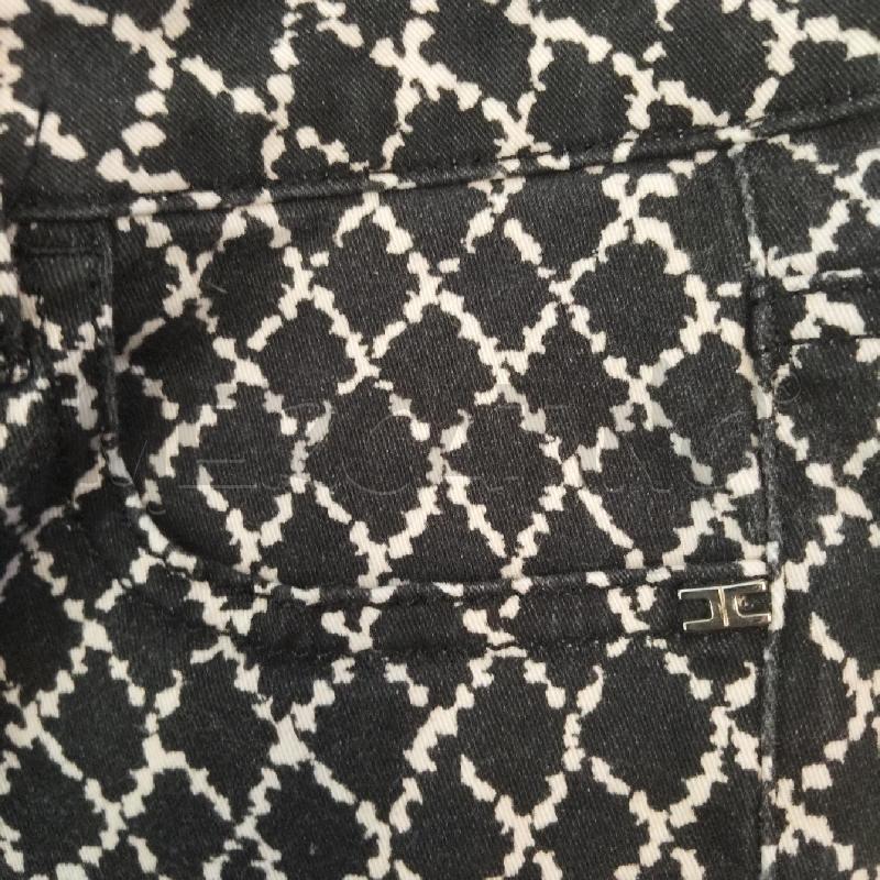 PANTALONE DONNA ELISABETTA FRANCHI BIANCO NERO 25 | Mercatino dell'Usato Domodossola 2