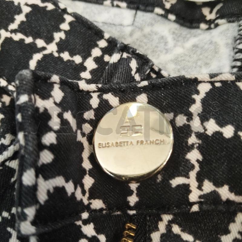PANTALONE DONNA ELISABETTA FRANCHI BIANCO NERO 25 | Mercatino dell'Usato Domodossola 3