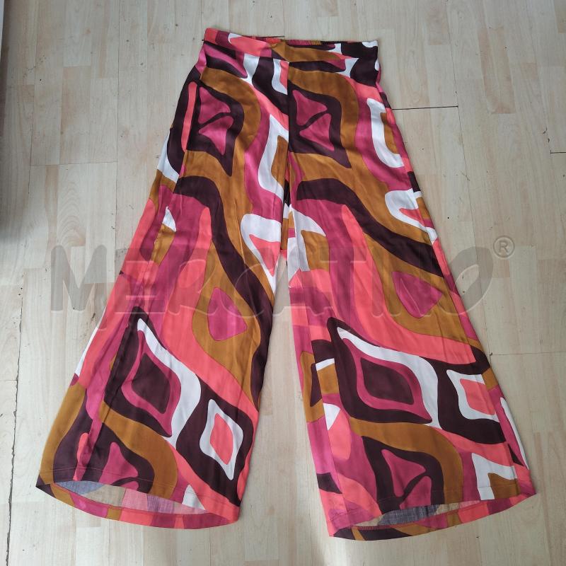 PANTALONE DONNA FANTASIA FUCSIA MARRONE ELENA MIRO' | Mercatino dell'Usato Domodossola 1
