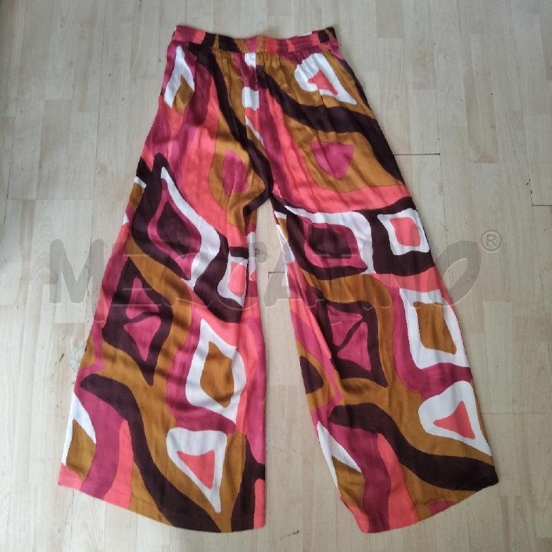 PANTALONE DONNA FANTASIA FUCSIA MARRONE ELENA MIRO' | Mercatino dell'Usato Domodossola 2
