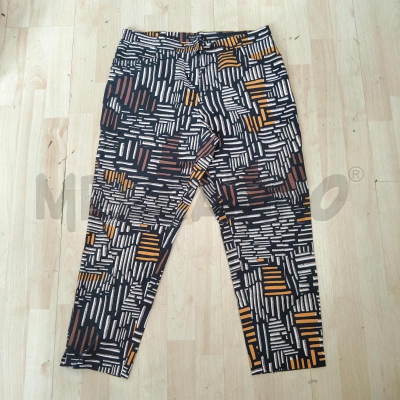 PANTALONE DONNA FANTASIA NERO GIALLO MARRONE BIANCO LUISA VIOLA | Mercatino dell'Usato Domodossola 1