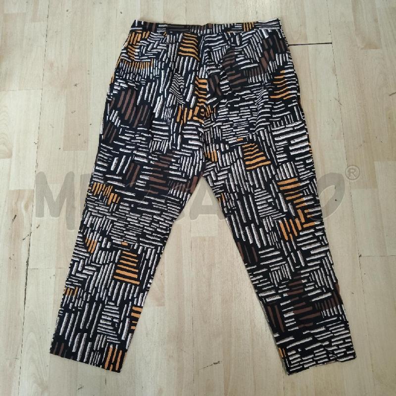 PANTALONE DONNA FANTASIA NERO GIALLO MARRONE BIANCO LUISA VIOLA | Mercatino dell'Usato Domodossola 2