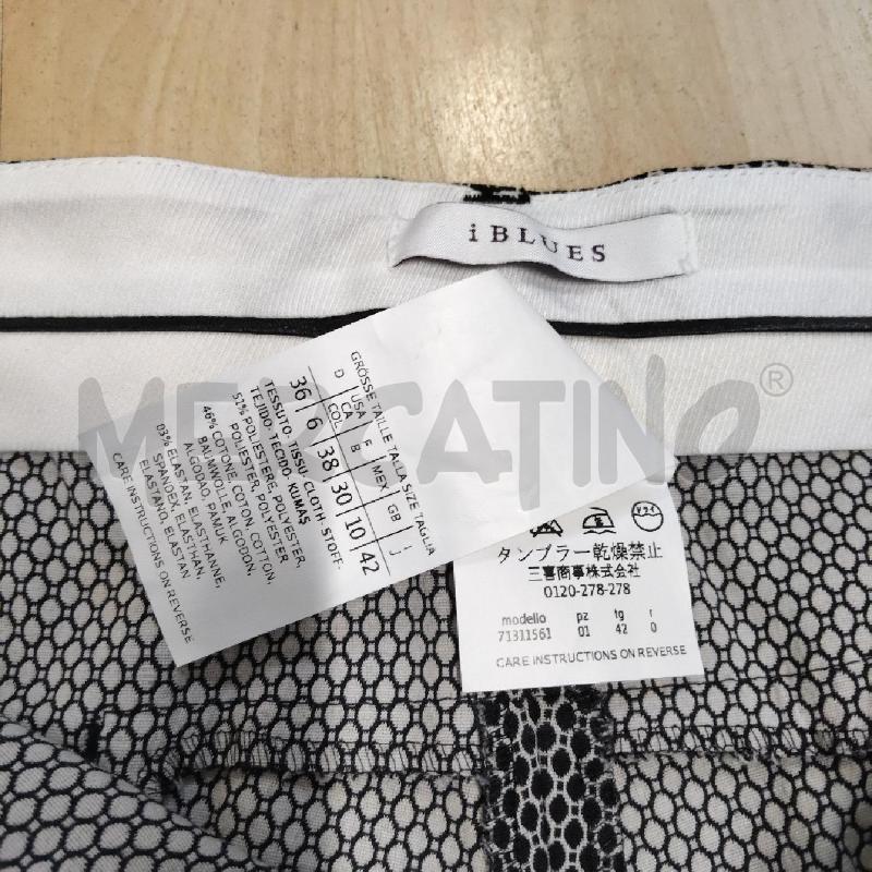 PANTALONE DONNA I BLUES NERO BIANCO 42 | Mercatino dell'Usato Domodossola 3