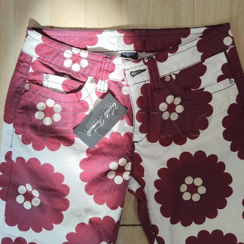 PANTALONE DONNA MARINA YACHTING FIORATO BORDEAUX  | Mercatino dell'Usato Domodossola 2
