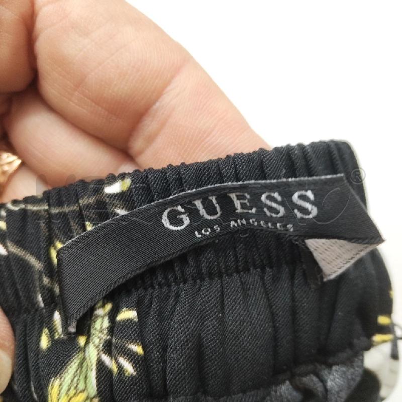 PANTALONE DONNA NERO FANTASIA FOGLIE FIORI GUESS | Mercatino dell'Usato Domodossola 4