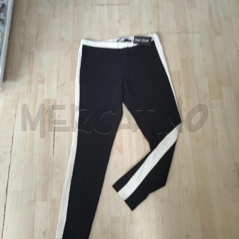 PANTALONE DONNA NERO PANNA ELASTICIZZATO IN VITA TWIN-SET  | Mercatino dell'Usato Domodossola 1